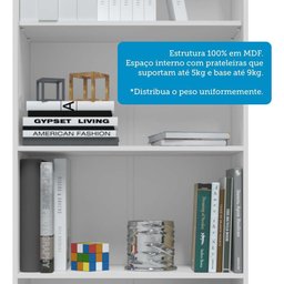 Armário Multiuso 2 Portas com Chave 100% MDF Prisma - 4 Armário Multiuso 2 Portas com Chave 100% MDF Prisma - 4