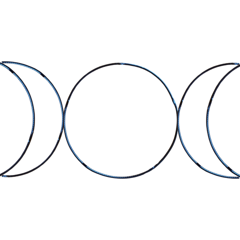 Lua Tríplice da Deusa Tríplice em Ferro 25x50