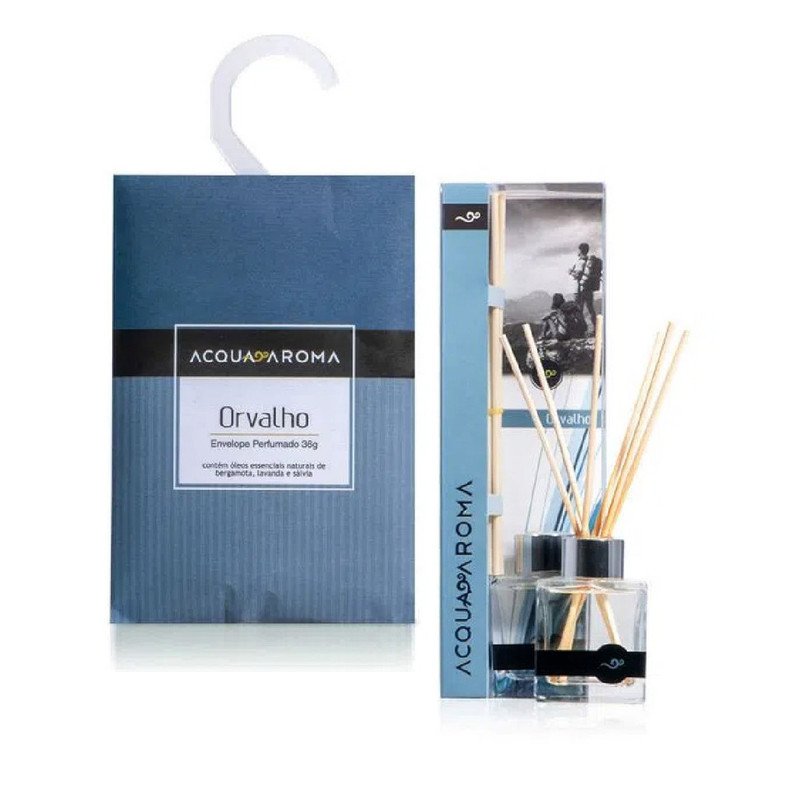 KIT ÓLEO DIFUSOR E SACHÊ ACQUA AROMA ORVALHO