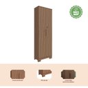 Ver imagem 5 de Armário Multiuso 2 Portas com Chave 100% MDF Prisma