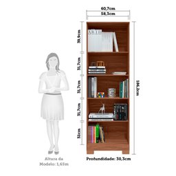 Armário Multiuso 2 Portas com Chave 100% MDF Prisma - 4