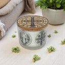 Ver imagem 4 de Vela Devocional Aromática Medalha de São Bento Vidro