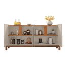 Ver imagem 5 de Bancada Aparador Ares Off White/cedro com 4 Portas