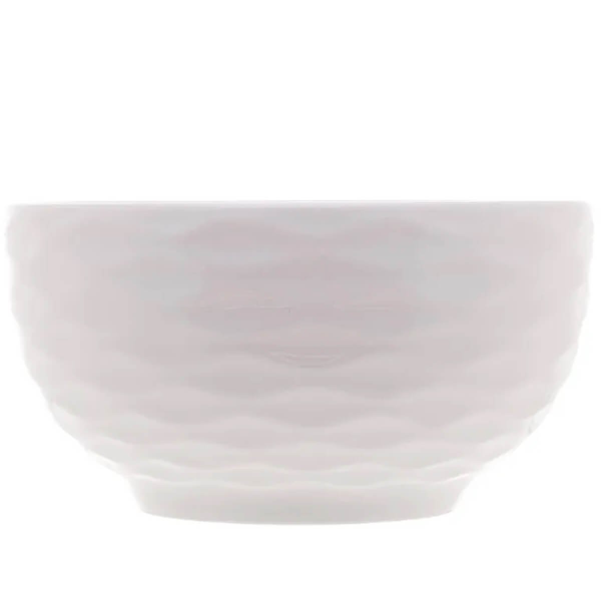 6 Tigelas de Porcelana Brancas Lyor 400ml Bowls Açaí Sobremesa Caldos Sopas - 3