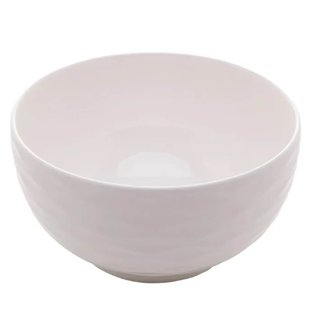 6 Tigelas de Porcelana Brancas Lyor 400ml Bowls Açaí Sobremesa Caldos Sopas - 8