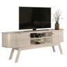 Bancada Valência Tvs até 75” Calacata Off White 511136 Madetec - 1
