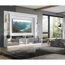 Ver imagem 2 de Estante Tv 65" Portas C/ Espelho Oslo Multimóveis V3390 Branca/Lacca Fumê Branco/Lacca Fumê