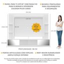 Ver imagem 6 de Estante Tv 65" Portas C/ Espelho Oslo Multimóveis V3390 Branca/Lacca Fumê Branco/Lacca Fumê