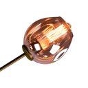 Ver imagem 3 de Lustre Moderno Obre em Metal e Cristal para Sala de Jantar e Ambientes Modernos - 100x40cm