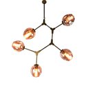 Ver imagem 1 de Lustre Moderno Obre em Metal e Cristal para Sala de Jantar e Ambientes Modernos - 100x40cm