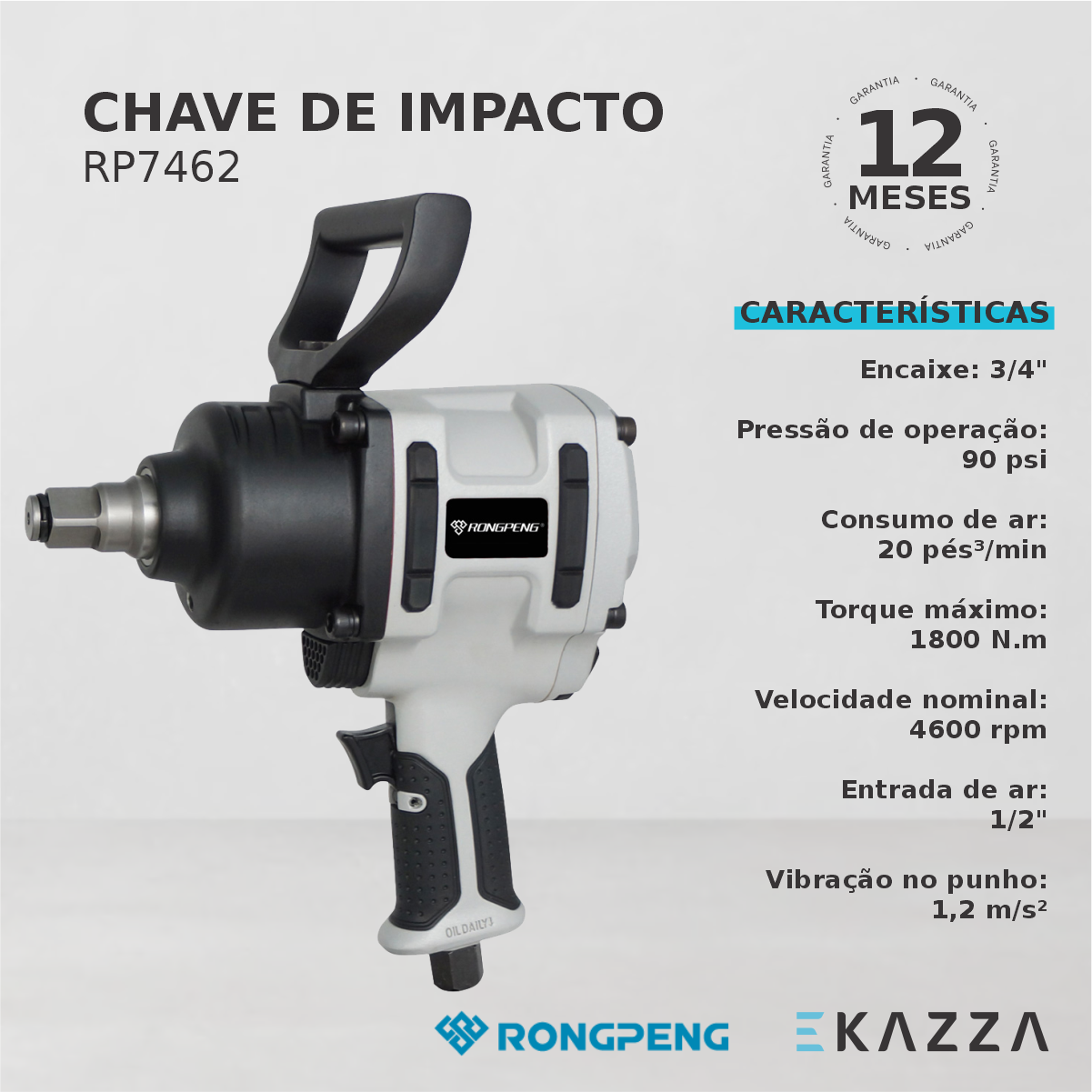 Chave de Impacto RP7462 - RONGPENG - 4