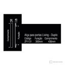 Ver imagem 2 de Puxador Zen Alça Dupla Living 436mm Dourado