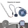 2 Botões Touch, Interruptor de Espelho 12v, 3a, 36w, Sensor de Toque P/ Fita Led com Uma Cor de Luz - 4