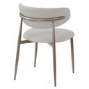 Ver imagem 4 de Cadeira Napoli Base Champagne - Pu Nude