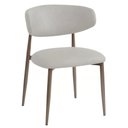 Ver imagem 1 de Cadeira Napoli Base Champagne - Pu Nude