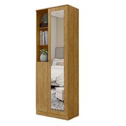 Sapateira Multiuso Organizador 2 Portas Lince com Espelho Espresso Móveis - 2