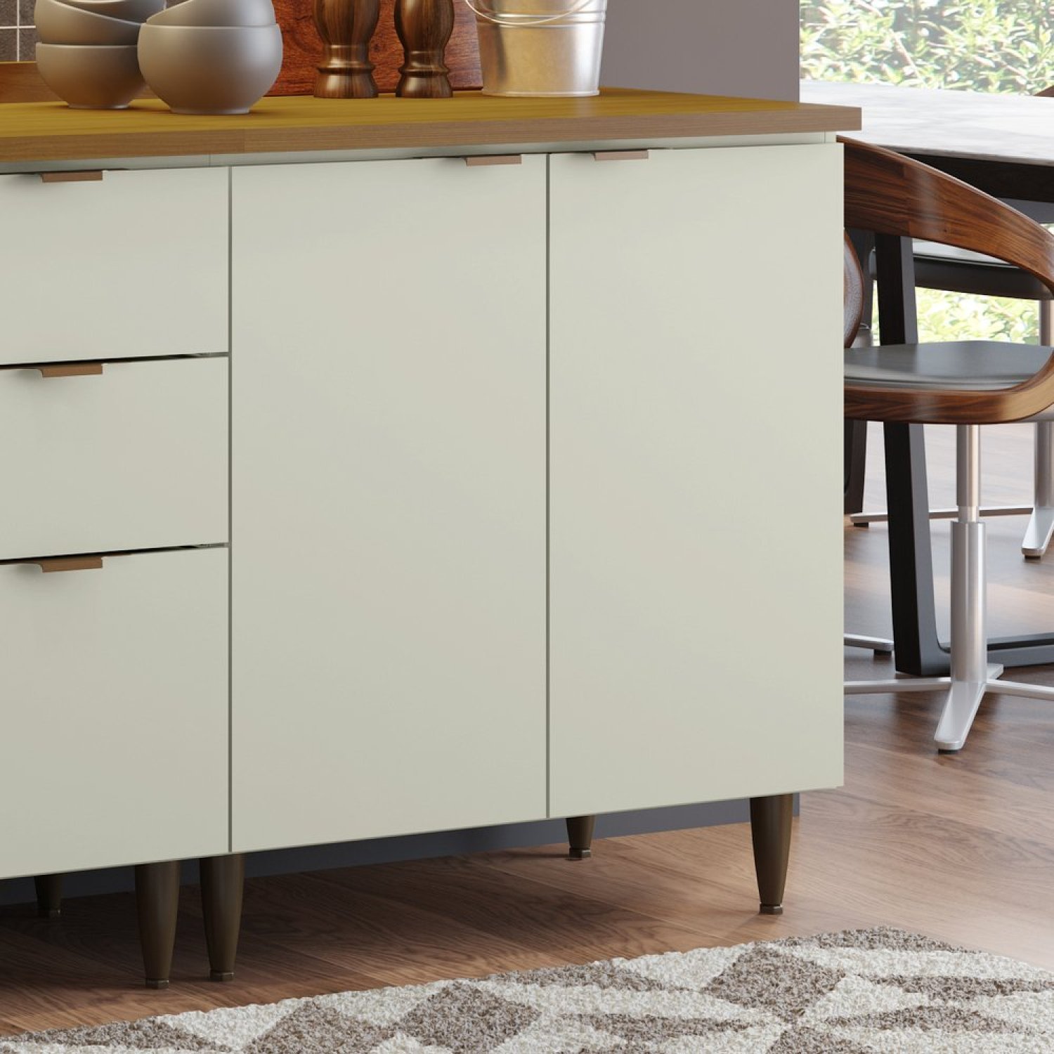 Balcão para Cozinha 2 Portas 80cm Larissa Henn | MadeiraMadeira