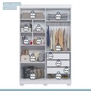 Ver imagem 6 de Quarto de Bebê Completo Guarda-Roupa, Berço e Cômoda Lipe Tigus Baby