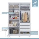 Ver imagem 4 de Quarto de Bebê Completo Guarda-Roupa, Berço e Cômoda Lipe Tigus Baby