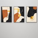 Ver imagem 6 de Trio de Quadros Decorativos Formas Abstratas