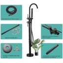 Ver imagem 5 de Torneira Chão Duchinha Gourmet Banheira Preto Fosco Elegante