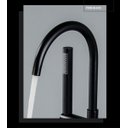 Ver imagem 6 de Torneira Chão Duchinha Gourmet Banheira Preto Fosco Elegante