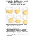 Ver imagem 3 de Cortador de Biscoito Molde Plástico Atóxico 6 Peças Divertidos para Massas e Frutas
