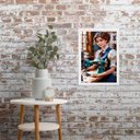 Ver imagem 2 de Quadro Vintage Mulher Costurando - Costureira 45x34cm - com Vidro:madeira Preta