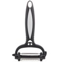 Ver imagem 5 de Kit 10 Descascadores de Legumes 3 Lâminas Giratórias Manual 15cm Preto Lyor Inox Plástico