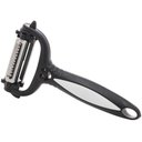 Ver imagem 4 de Kit 10 Descascadores de Legumes 3 Lâminas Giratórias Manual 15cm Preto Lyor Inox Plástico