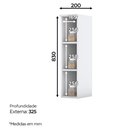 Ver imagem 2 de Armário Aéreo para Cozinha Nicho 20cm Nova York