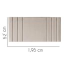 Ver imagem 2 de Painel Estofada Grécia 195CM King Courino Bege - D A DECOR