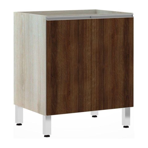 Balcão Sem Tampo 70cm Lis Legno Crema Com
