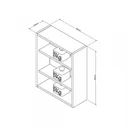 Ver imagem 7 de Gabinete para Banheiro e Armário com Espelho Branco Slim