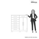 Ver imagem 6 de Cômoda Verona com 8 Gavetas Albatroz
