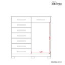 Ver imagem 4 de Cômoda Verona com 8 Gavetas Albatroz