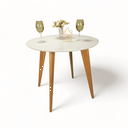 Ver imagem 3 de Mesa de Jantar Tampo com Vidro Redonda 90x90cm Slim 