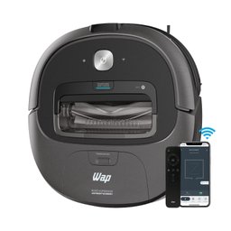Robô Aspirador WAP Robot Wconnect Controle por Smartphone Carregador Bivolt Preto - 2