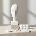 Ver imagem 2 de Decoração Escultura Face em Poliresina Mart 20125