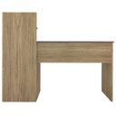 Ver imagem 7 de Mesa Escrivaninha 3 Prateleiras 111 Cm Carvalho Grafite Arly