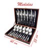 Kit Faqueiro Maleta Talheres Aço Inox Casita® 24 Peças - 2