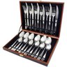 Kit Faqueiro Maleta Talheres Aço Inox Casita® 24 Peças - 1