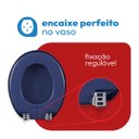 Ver imagem 5 de Assento Sanitário Almofadado Oval Astra