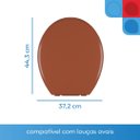 Ver imagem 3 de Assento Sanitário Almofadado Oval Astra