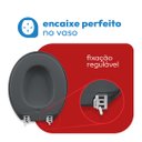 Ver imagem 7 de Assento Sanitário Almofadado Oval Astra