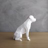 Rottweiler Geométrico Decorativo Pequeno Vegras Branco - 8