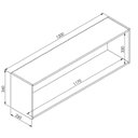Ver imagem 3 de Nicho de Parede Horizontal Multiuso Funcionale Art In Moveis Preto