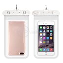 Ver imagem 2 de Capa Bolsa a Prova Dágua Impermeável Universal para Celular - Branco
