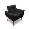Kit C-02 Poltronas Opala + 02 Puff Opala Elegante Suede Preto - 7