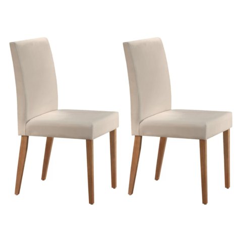 Conjunto 2 Cadeiras Madeira Maciça Vitoria 